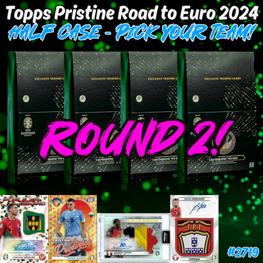 Break 2719 - Topps Pristine Road to Euros 2024 - Half Case - Pick Your Team ROUND 2!