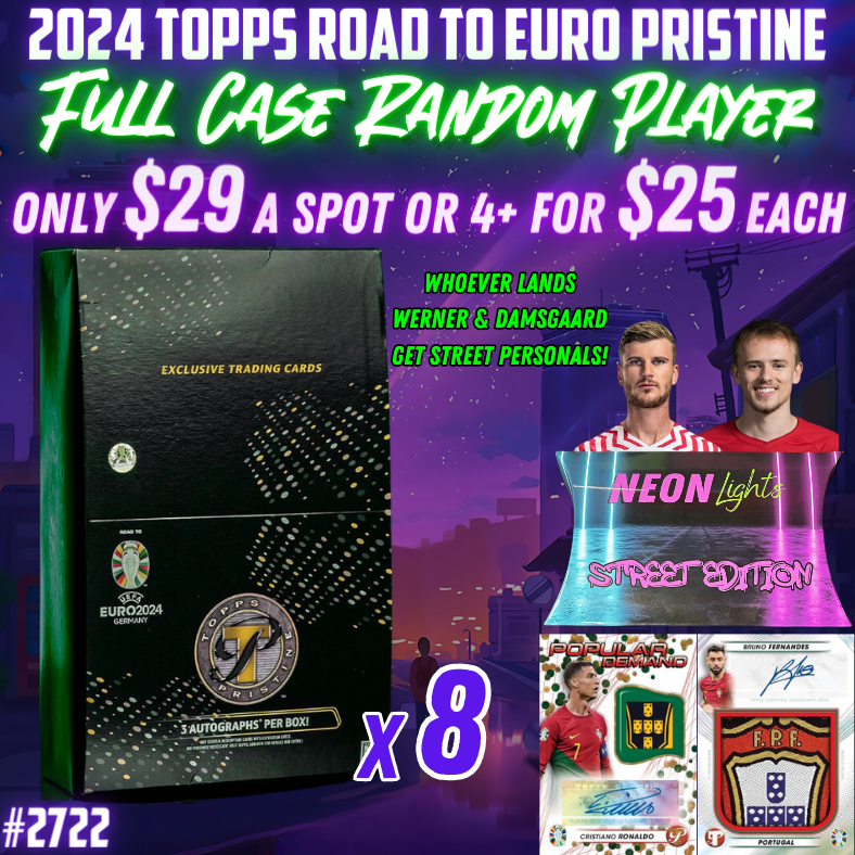 Break 2722 Topps Road To Euro 2024 Pristine Hobby FULL CASE Random