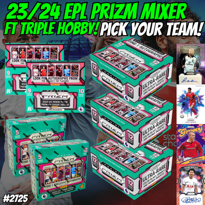 Break 2725 - 23/24 EPL Prizm Hobby x Breakaway x International Mixer - Pick Your Team!