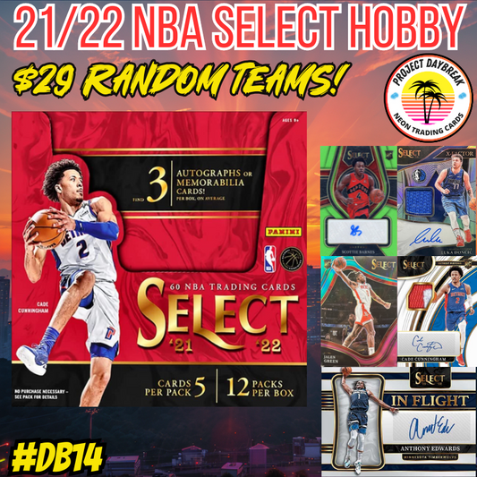 Break DB14 - NBA 21/22 Select HOBBY - $29 Random Teams!