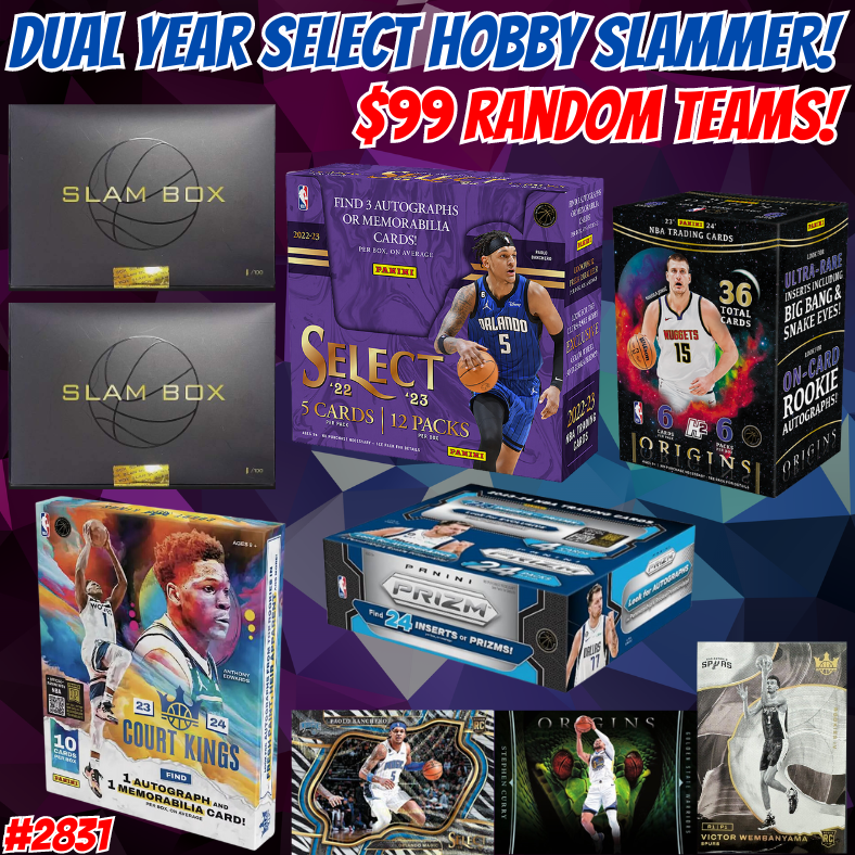 Break 2853 - NBA Dual Year Select Hobby Slammer - Random Teams!