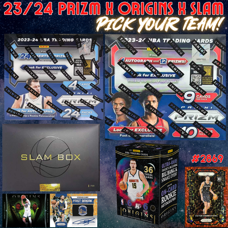 Break 2866 - 23/24 NBA Prizm Double x Origins x Slam - Pick Your Team