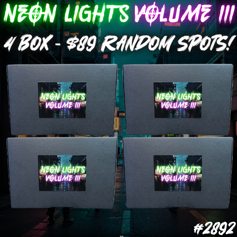 Break 2892 - Neon Lights Volume 3 RELEASE DAY 4 Box - $89 Random Spot!