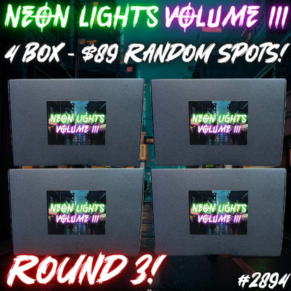 Break 2894 - Neon Lights Volume 3 RELEASE DAY 4 Box - $89 Random ROUND 3