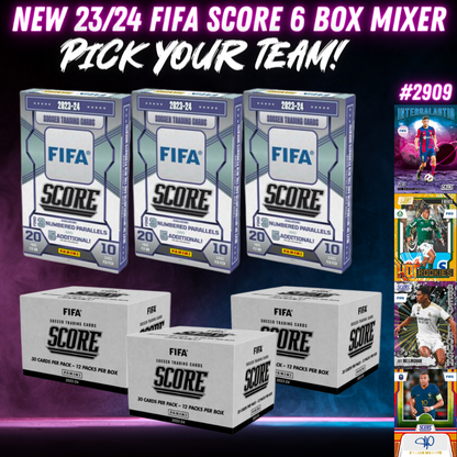 Break 2909 - 23/24 Panini FIFA Score - 6 Box - Pick Your Team