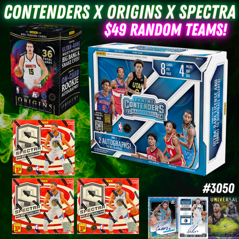 Break 3050 - 23/24 NBA Contenders Hobby x Spectra x Origins - Random Teams!