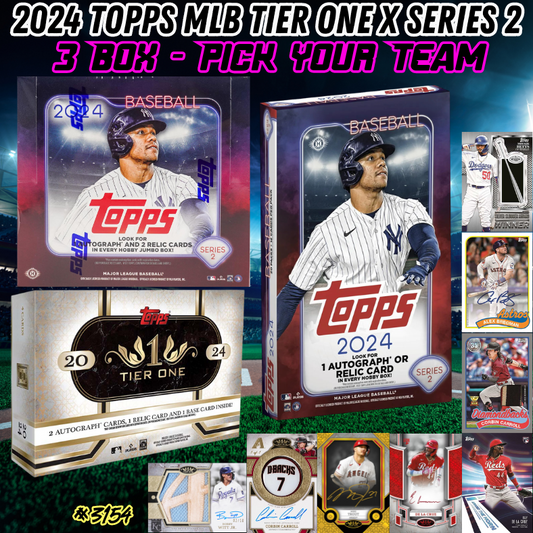 Break 3154 - 2024 Topps MLB Series 2 x Tier One - Pick Your Team