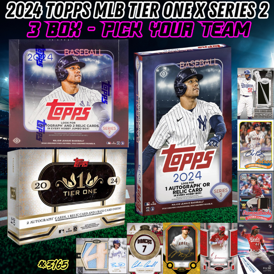 Break 3165 - 2024 Topps MLB Series 2 x Tier One - Pick Your Team