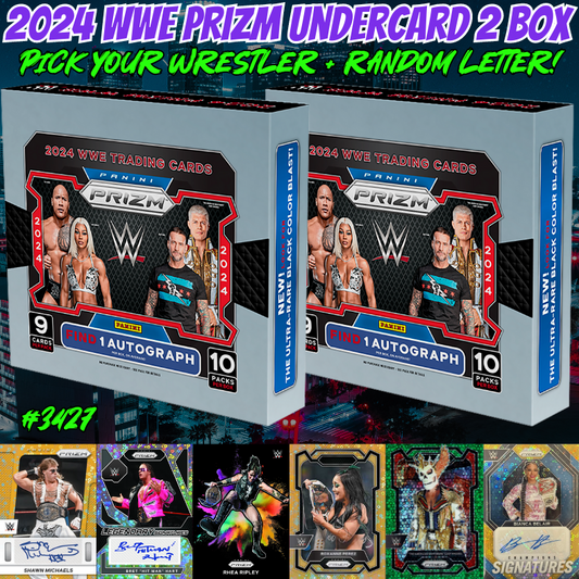 Break 3427 - 2024 WWE Prizm Undercard 2 Box - Pick Your Wrestler + Random Letter!