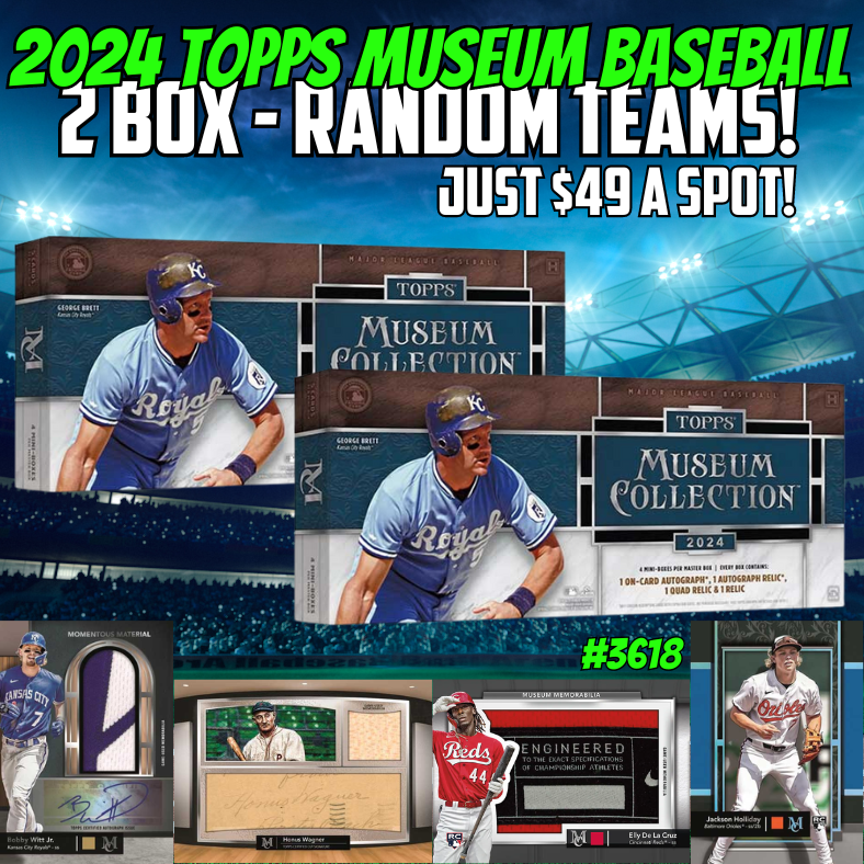 Break 3618 - 2024 Topps Museum Collection Baseball - 2 Box - Random Teams!