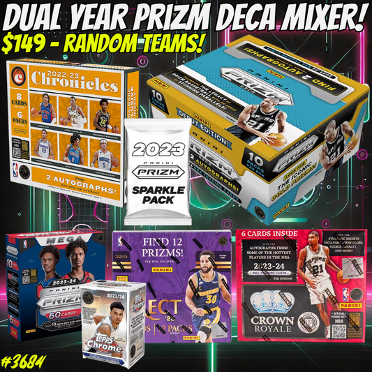 Break 3684 - Dual Year NBA Prizm DECA x Sparkle Random Teams Mixer!