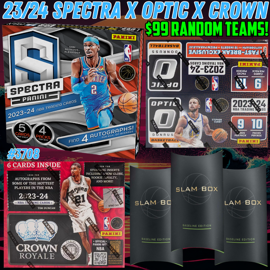 Break 3708 - NBA 23/24 Spectra x Optic Fast Break x Crown 6 Box - $99 Random Teams!