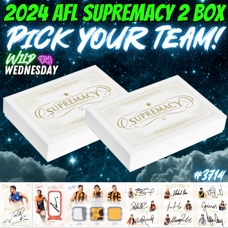 Break 3714 - 2024 AFL Supremacy - 2 Box - Pick Your Team