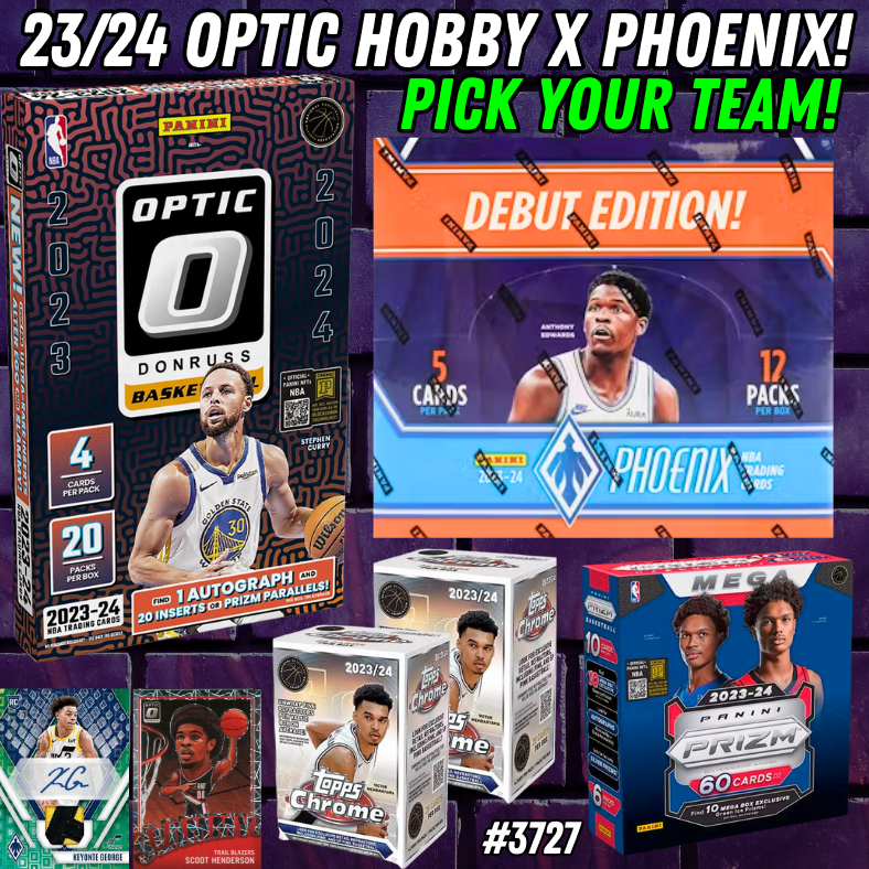 Break 3727 - 23/24 NBA Optic Hobby x Phoenix 5 Box Banger - Pick Your Team!