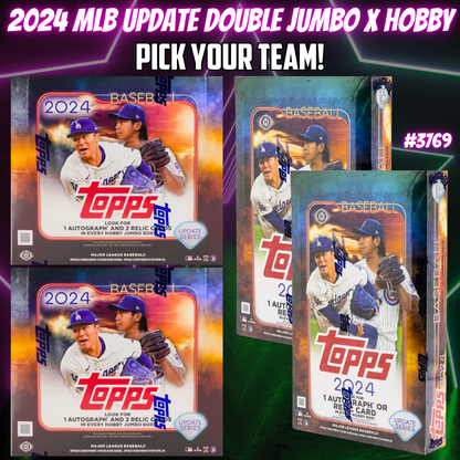 Break 3769 - 2024 Topps Update Baseball Double Jumbo x Hobby - Pick Your Team