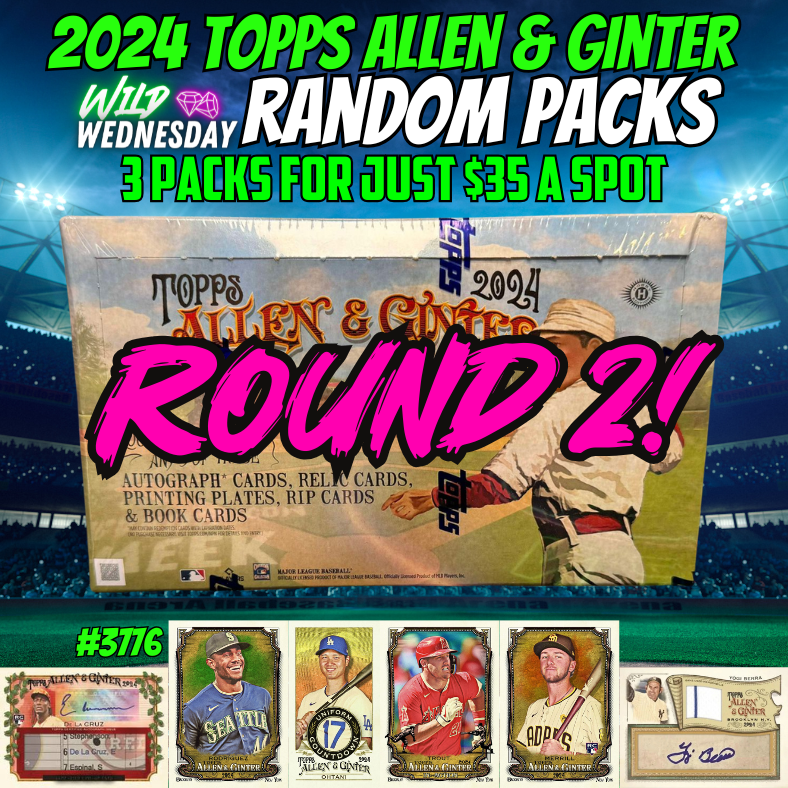 Break 3776 - 2024 Topps Allen & Ginter Hobby - Release Day Random Packs - 8 Spots Only ROUND 2!