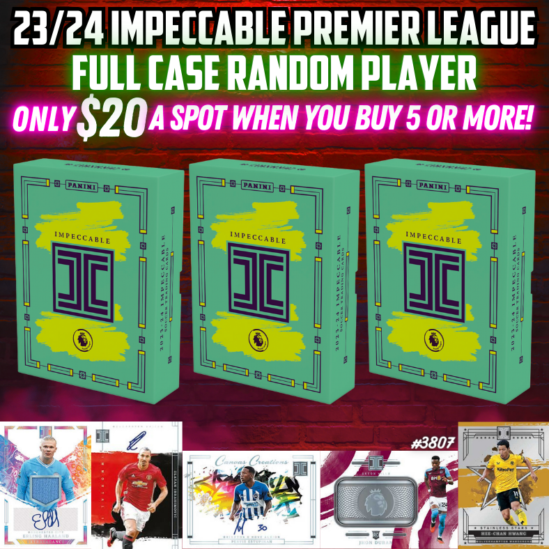 Break 3807 - 23/24 Impeccable Premier League- RELEASE DAY FULL CASE - RANDOM PLAYER!