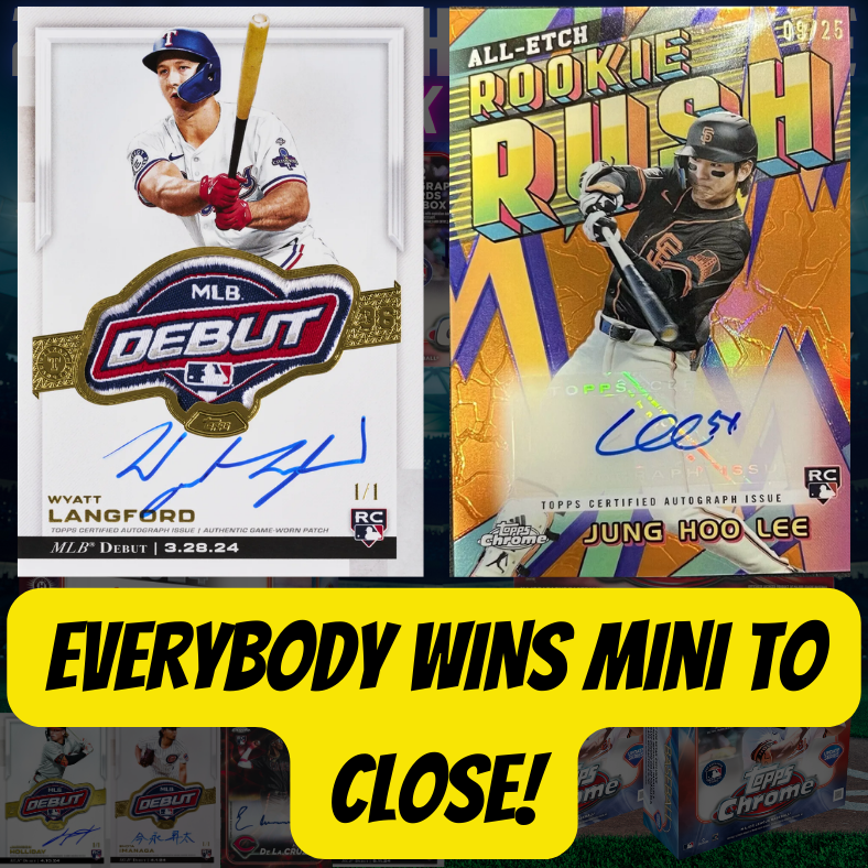 EVERYBODY WINS Mini to CLOSE Break 3857 2024 MLB Topps Chrome Update