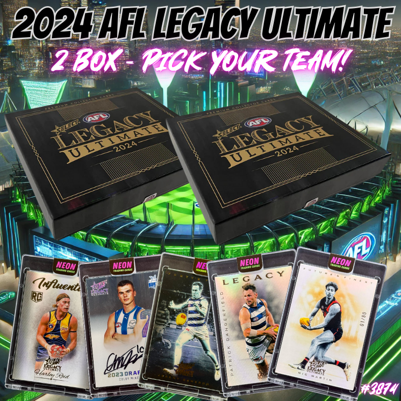 Break 3874 - 2024 Select AFL Legacy Ultimate - 2 Box - Pick Your Team!