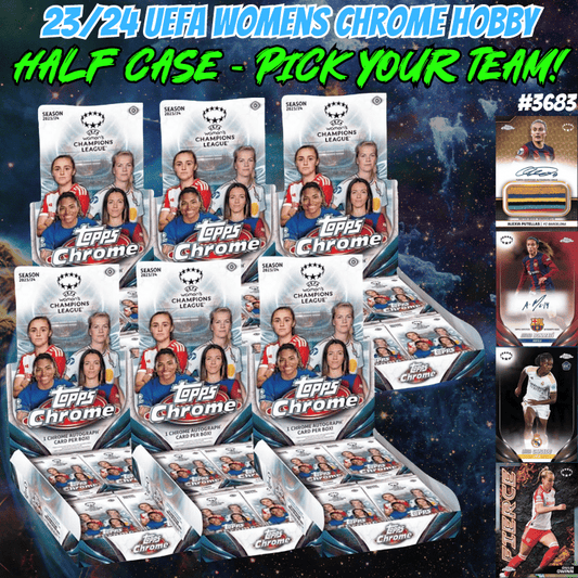 Break 3683 - 2024 UEFA Women's Chrome Hobby - HALF CASE - Pick Your Team!