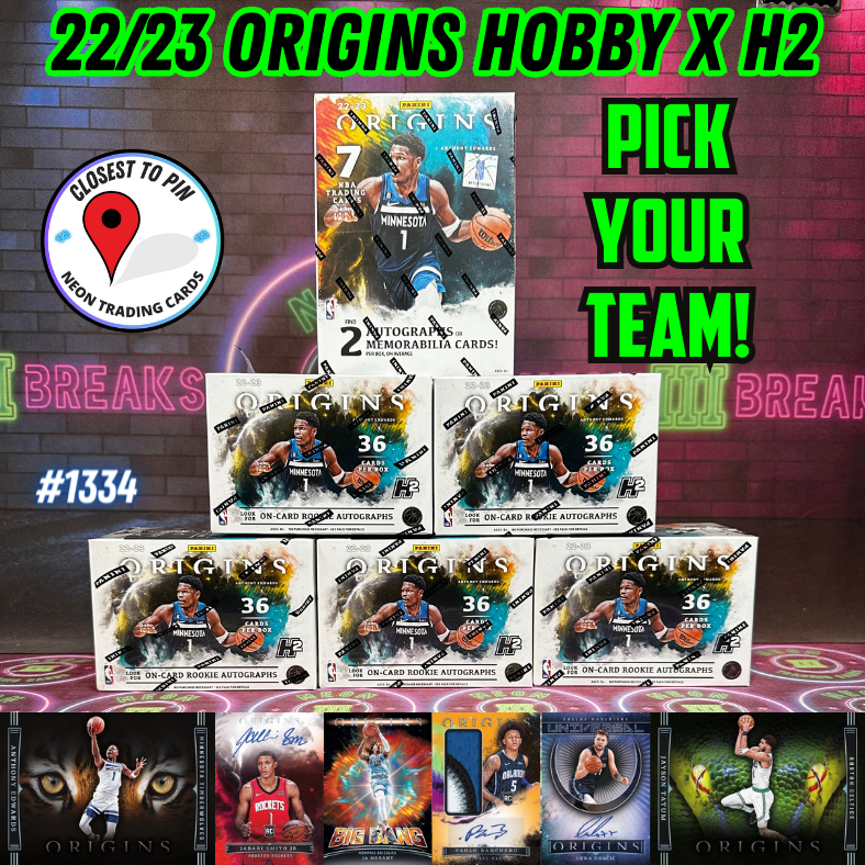 Break 1334 - NBA 22/23 Origins Hobby x H2 6 Box - Pick Your Team!