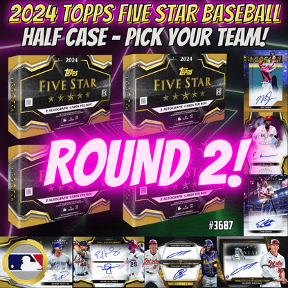 Break 3687 - 2024 Topps Five Star Baseball - HALF CASE - Pick Your Team!