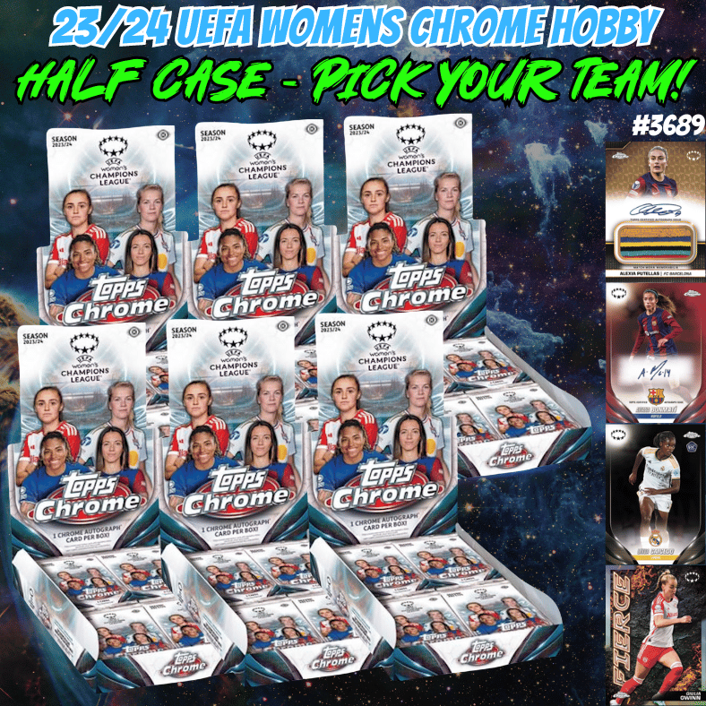 Break 3689- 2024 UEFA Women's Chrome Hobby - HALF CASE - Pick Your Team!