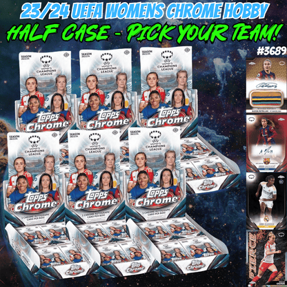 Break 3689- 2024 UEFA Women's Chrome Hobby - HALF CASE - Pick Your Team!