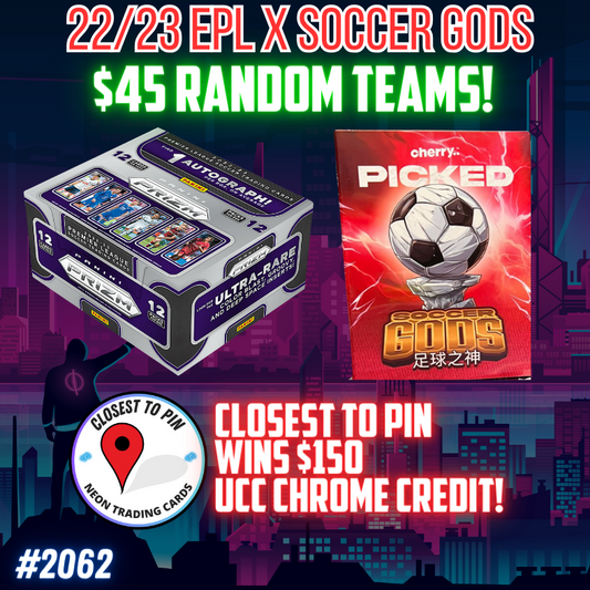 Break 2062 - 22/23 EPL Prizm HOBBY ft SOCCER GODS - $45 Random Teams!