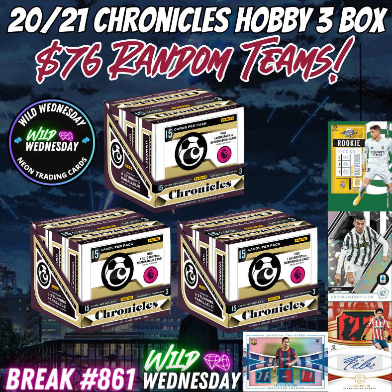 Break 861 - 20/21 Chronicles Hobby 3 Box - $76 Random Teams!