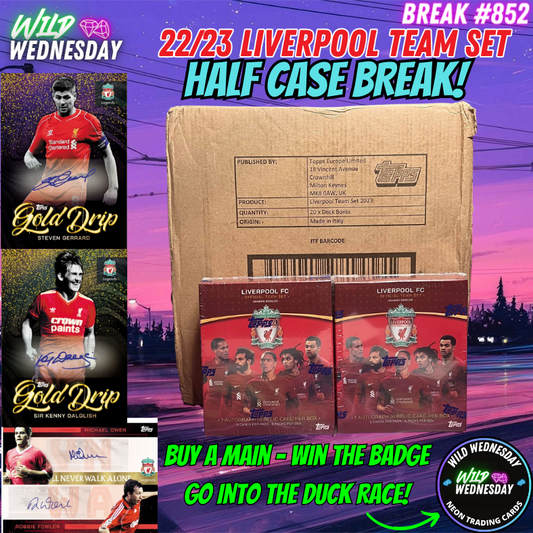 Break 852 - 2022/23 Topps Liverpool Team Set HALF CASE Break