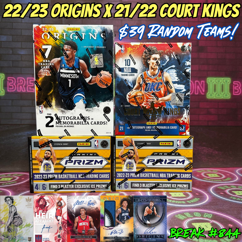 Break 844 - NBA Dual Year Origins x Court Kings 4 Box - $39 Random Teams!