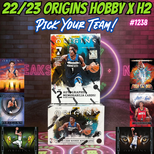 Break 1238 - NBA 22/23 Origins Hobby x H2 - Pick Your Team!