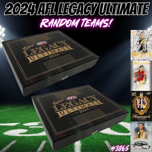 Break 3865 - 2024 AFL Legacy Ultimate - 2 Box Random Teams - $49 a spot!