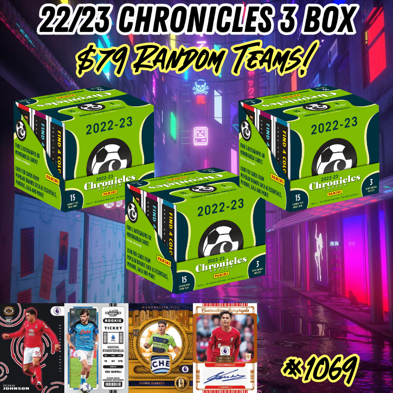 Break 1069 - 22/23 Chronicles Hobby 3 Box - $79 Random Teams!