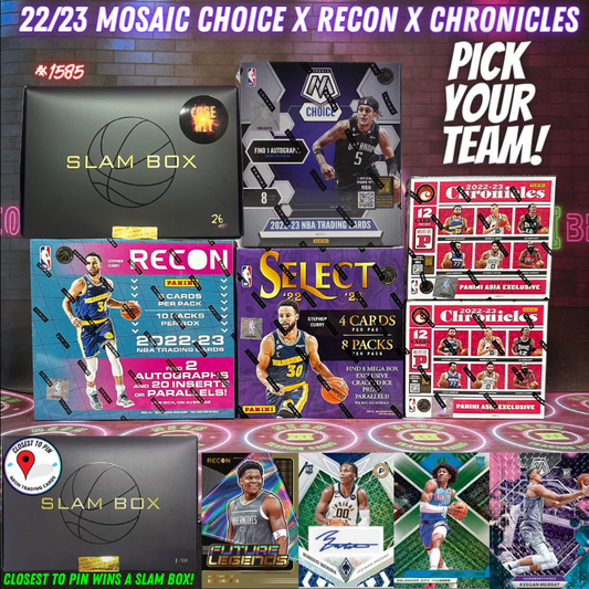 Break 1585 - NBA 22/23 Recon x Choice x Chronicles 6 Box - Pick Your Team!