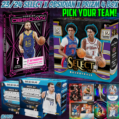 Break 2970 - NBA 23/24 Select x Obsidian x Prizm - Pick Your Team!