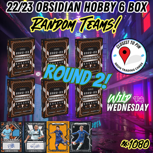 Break 1081 - 22/23 Obsidian Soccer Hobby 6 Box Half Case - $149 Random Teams!