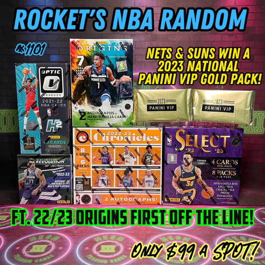 Break 1101 - NBA - Rocket's FOTL Random Featuring Origins First Of The Line & Panini VIP Gold Packs!