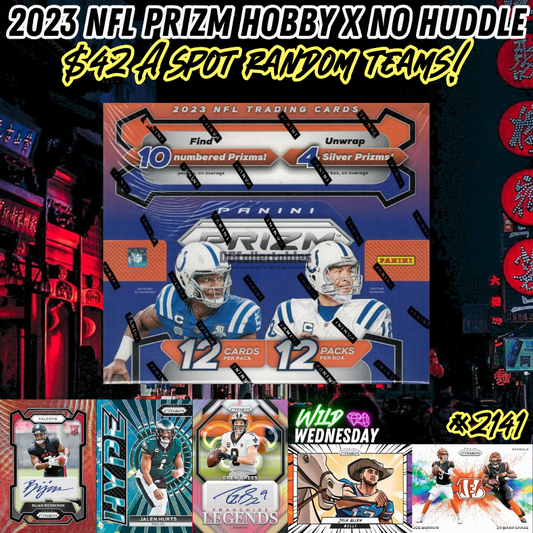 Break 2141 - NFL 2023 Prizm Football Hobby - $42 Random Teams!