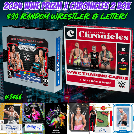 Break 3466 - Dual Year WWE Prizm Undercard x Chronicles - $39 Random Wrestler + Letter!