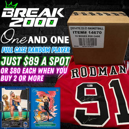 Break 2000B - NBA 22/23 One & One 10 Box FULL CASE - Random Player Break!