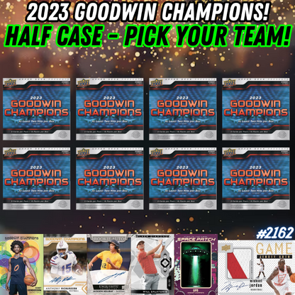 Break 2162 - 2023 Upper Deck Goodwin Champions - Half Case - 8 Boxes - Pick Your Player / Sport