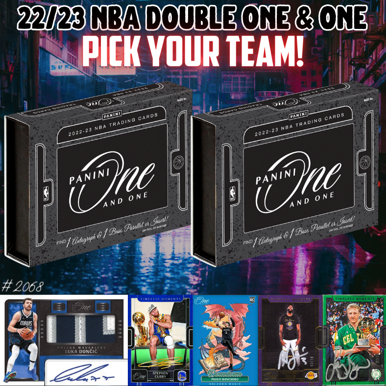 Break 2068 - NBA 22/23 Double One & One Hobby - Pick Your Team!!