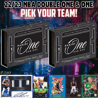 Break 2068 - NBA 22/23 Double One & One Hobby - Pick Your Team!!