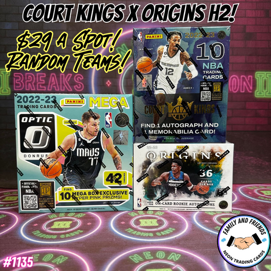 Break 1135 - NBA 22/23 Origins H2 x Court Kings Hobby - $29 Random Teams!