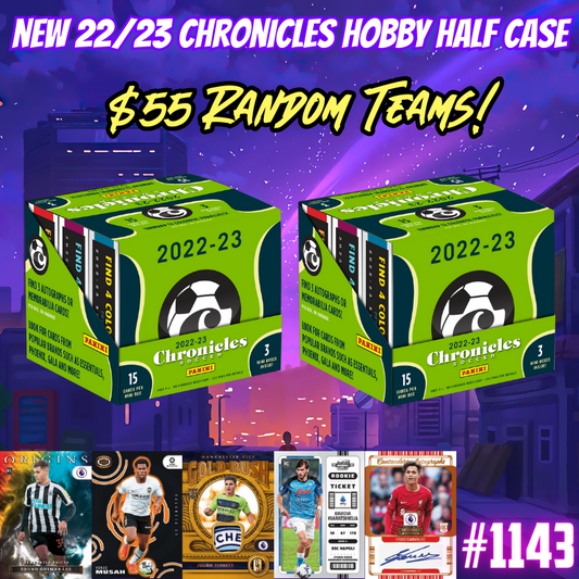 Break 1143 - 22/23 Chronicles Soccer Hobby 2 Box - Random Teams!