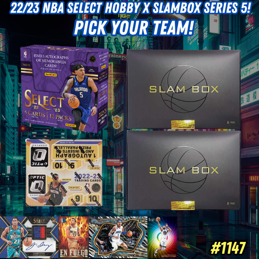 Break 1147 - NBA 22/23 Select Hobby X Slambox 4 Box Mixer - Pick Your Team!