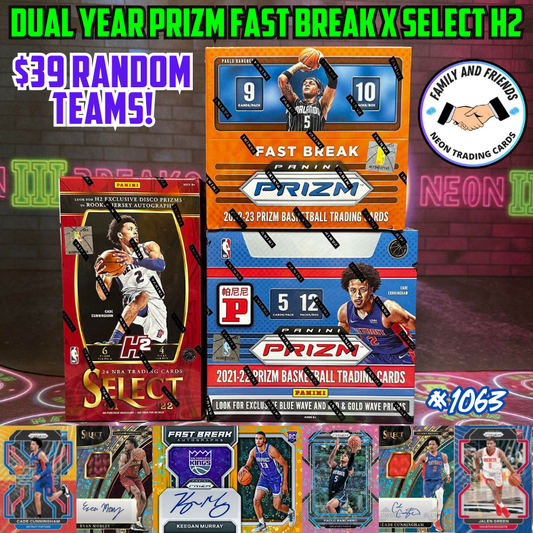 Break 1063 - NBA Dual Year Prizm Fast Break x Select H2 x Prizm Tmall 3 Box - $39 Random Teams!