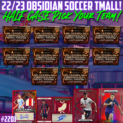 Break 2201 - 22/23 Obsidian Soccer Tmall HALF CASE - 10 Boxes - Pick Your Team